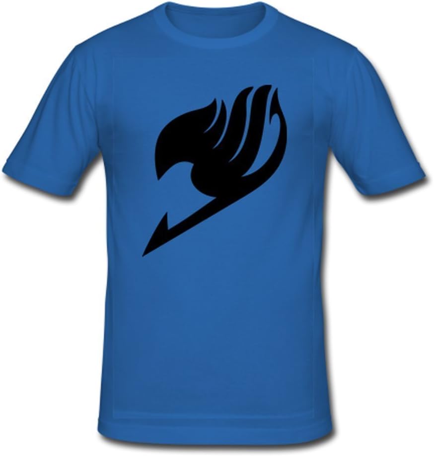 Men's Anime Fairy Tail Bird Logo Black T shirt