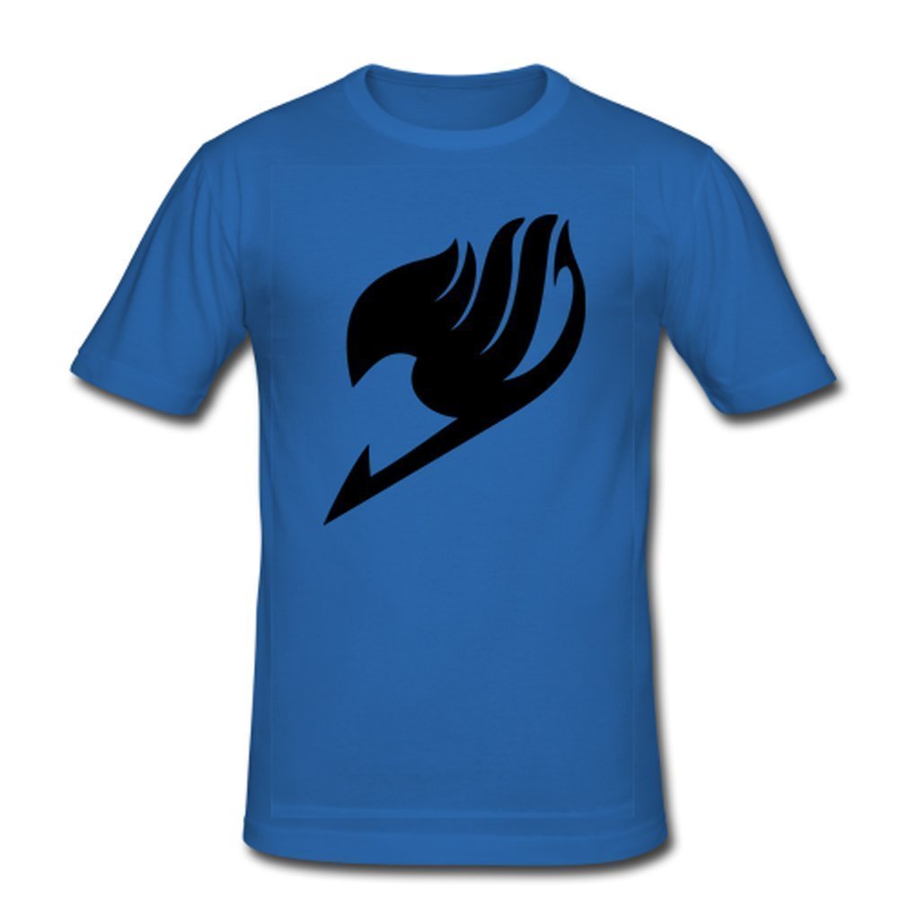 Men's Anime Fairy Tail Bird Logo Black T shirt