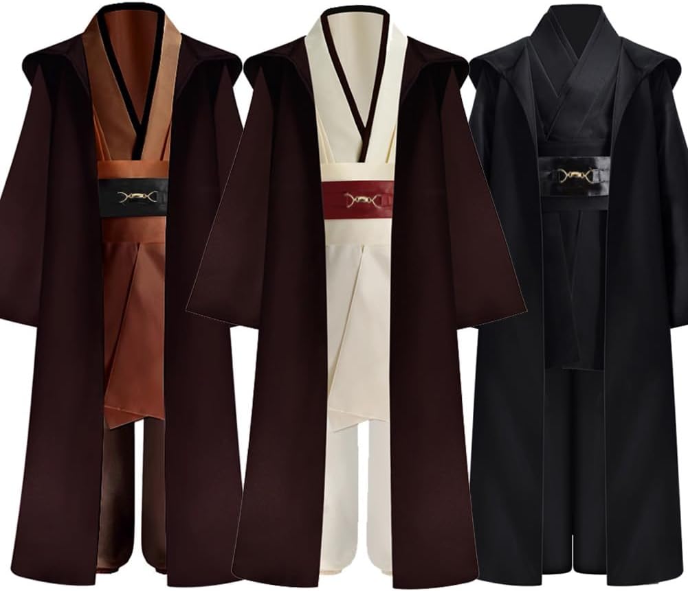 Kids Boys Costume Robe Cloak with Hood Tunic Belt Pants Set Halloween Cosplay Outfit 6 years and up