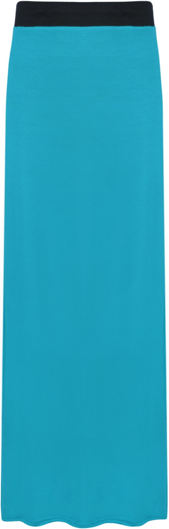 Wearall Women's Turquoise Long Maxi Skirt Elasticated Stretch Full Length Plus Size 24/26 (3Xl)