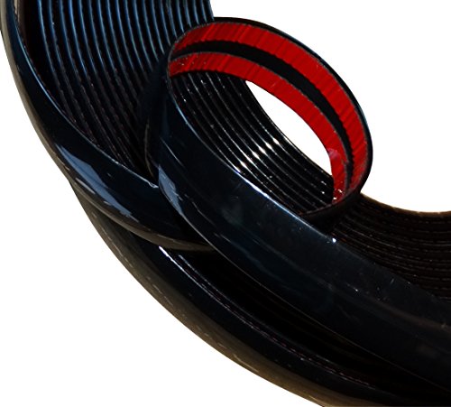 Bande baguette adhésive noire 30mm moulure voiture moto Aerzetix