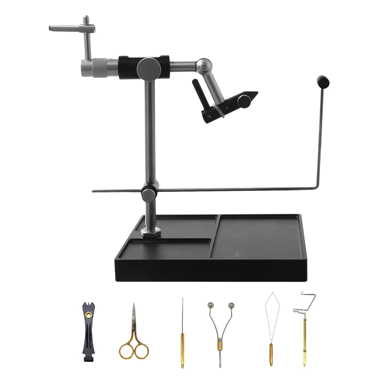 Étau de fixation de mouche 360° pour passionnés de montage de leurres