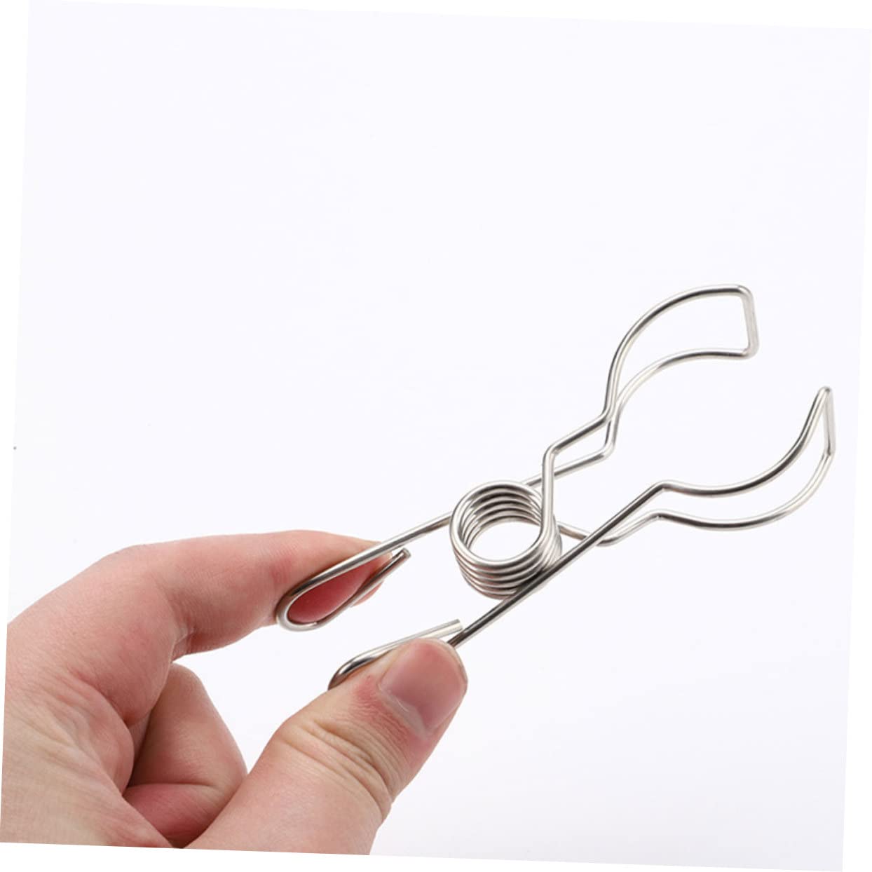 Hemobllo 10pezzi Fermagli Antivento per Trapunte Mollette in Acciaio Inossidabile per Abiti Clip per Fissare Coperte e Lenzuola Resistenti e Durature per Asciugatura all Aria