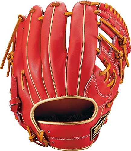 ゼット(ZETT) 軟式野球 グラブ ネオステイタス オールラウンド用 右投げ用 レッド×オークブラウン(6436) サイズ:4 BRGB31130 1枚目