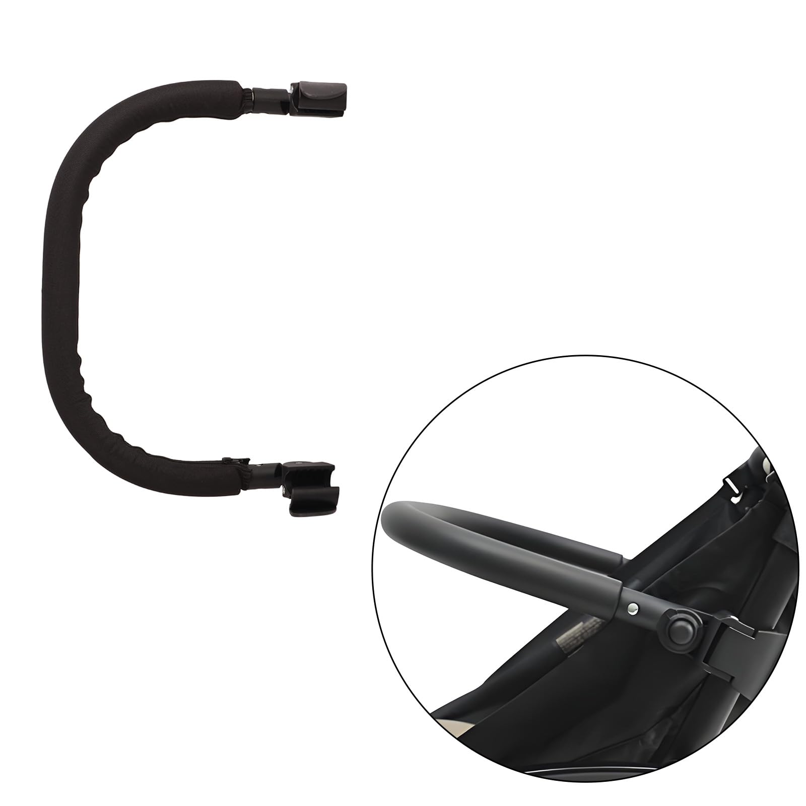 Cochecito de bebé Apoyabrazos Barandilla Ajustable Cochecitos Barras de Parachoques Cochecito Apoyabrazos Accesorios para Babyzen y Yoyo, para Distancia entre Dos Tubos Es 38-42