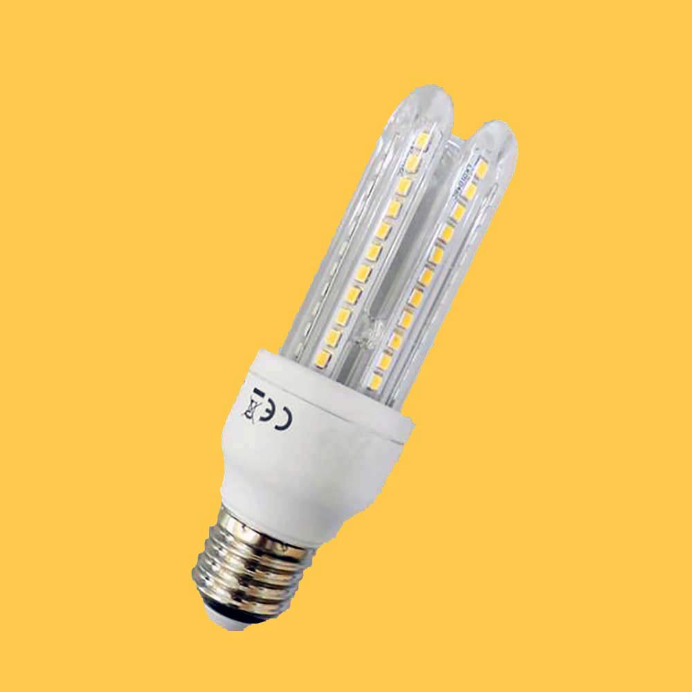 LED-Maislampe E27 3U 10W Warmweiß Packung 6 TODO HOGAR