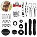 Produktbild 55pcs Haare Frisuren Set, Achort Haar Zubehör Styling Set Accessories Kit Haar Styling Werkzeug, Mädchen Magic Haar Clip Styling Pads Schaum Hair Styling tools für Mädchen Frauen DIY Mode Haar Design