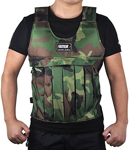 SUTEN 44lb/20kg Adjustable Weighted Vest