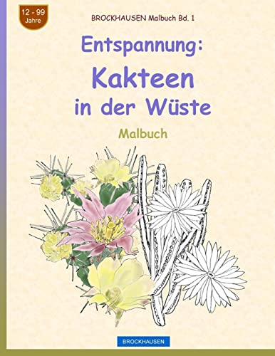 BROCKHAUSEN Malbuch Bd. 1 - Entspannung: Kakteen in der Wüste (Malbuch Entspannung) (German Edition)
