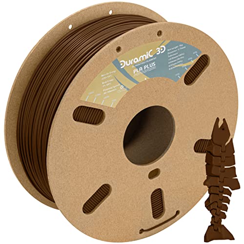 Duramic 3D Pla Plus Filament 1.75Mm Brown 1Kg, 1.75 Pla Pro 3D Printer Filament 8 Times Strength, 1Kg Cardboard Spool 3D Printing Filament Dimensional Accuracy 99% +/- 0.03 Mm #TOP24