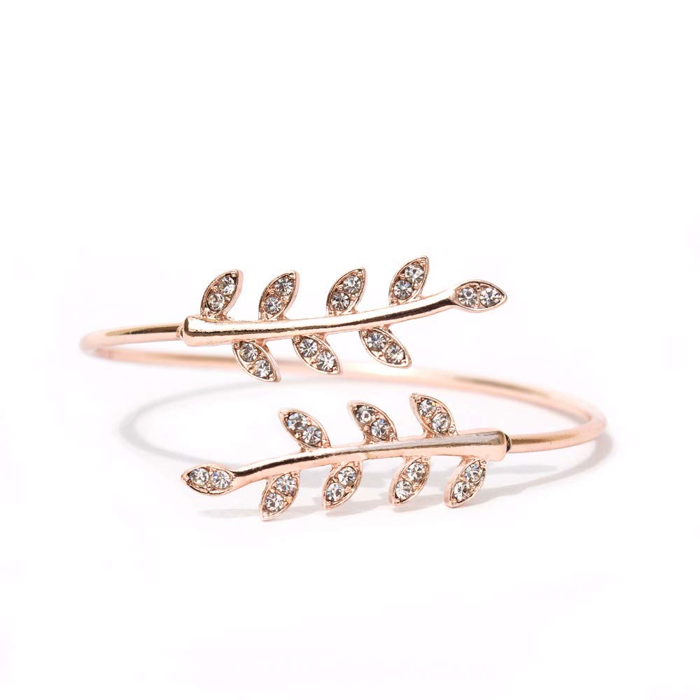 Grecian leaves Gold Bracelet for women-image-29