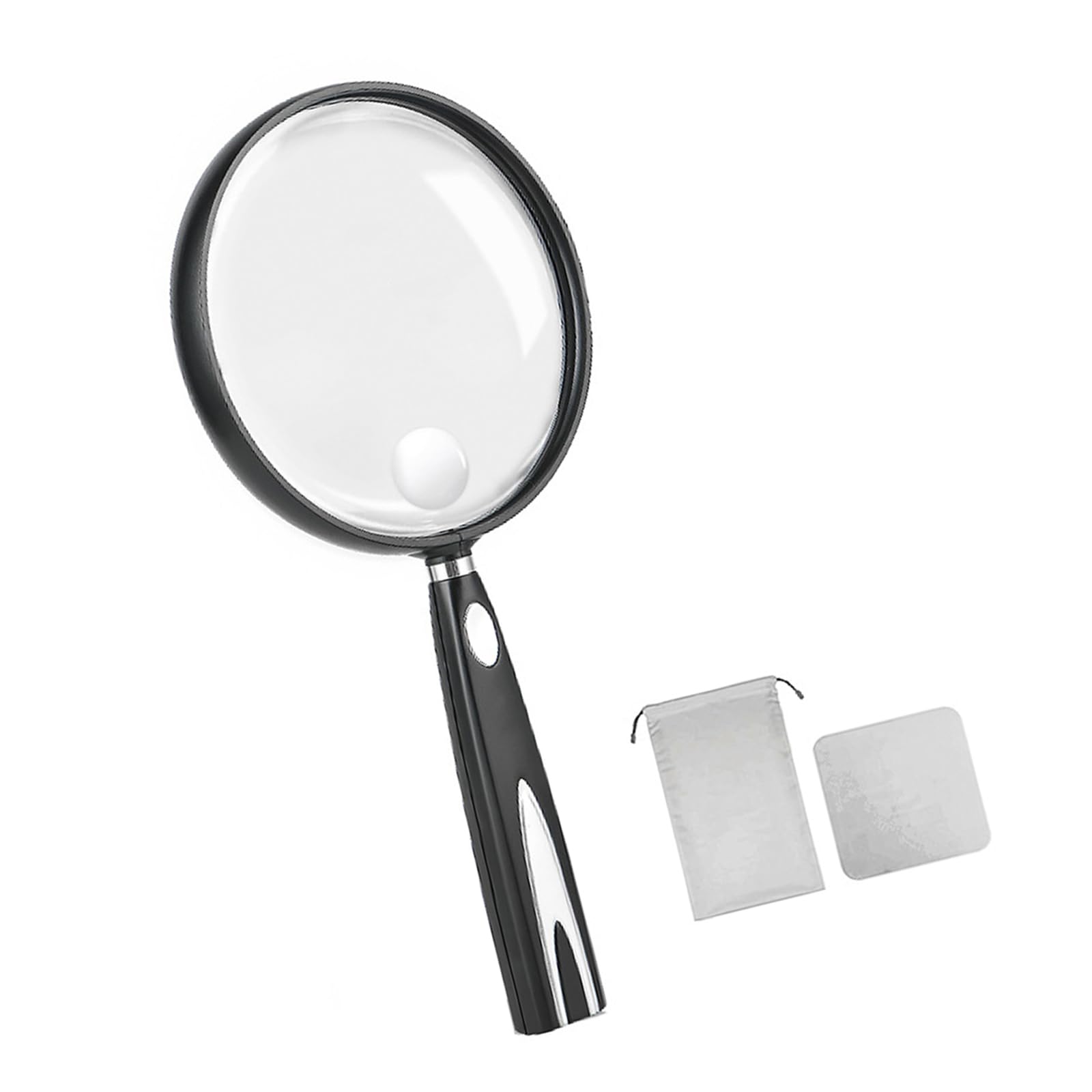 Kaeltsyn 110Mm With Storage B 2 Time / 1.5 Time Magnifier Glass Shatterproof Design Nonslip Handle Perfect For Close Work Reading By Elderly Adults Nature Exploration Nonslip Handle