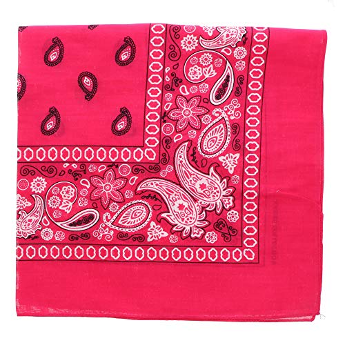 Image of Motique Accessories Extra Large Paisley Bandana 27x27 Inch