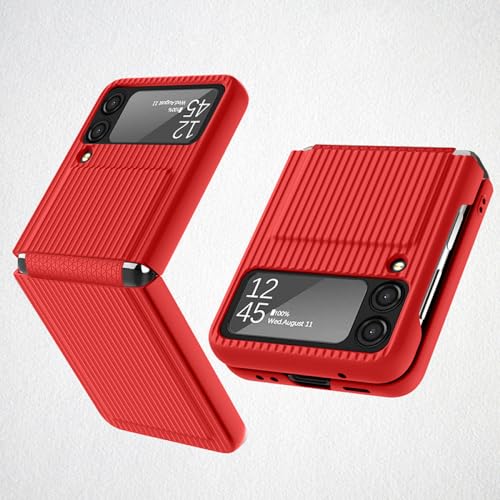 Coque Samsung Z Flip 5 avec charnière en rouge élégant pour une protection premium