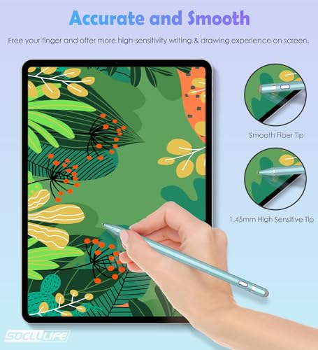 Image of Active Stylus Pen for Touch Screens, Dual Pen Tips for Drawing &Writing,High Precise Universal Digital Pencil for i-Pad Air /Pro /Mini, A-pple i-Phone 17 /16 /15 /14 /13,Tablet /Phone /Sam-sung /K-indle - Blue