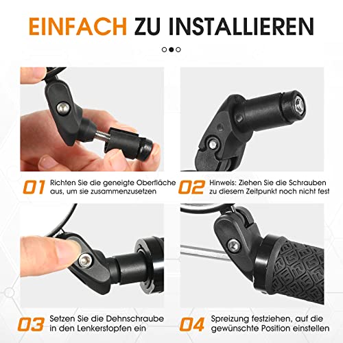 CYCLESPEED Specchietto retrovisore per manubrio da...