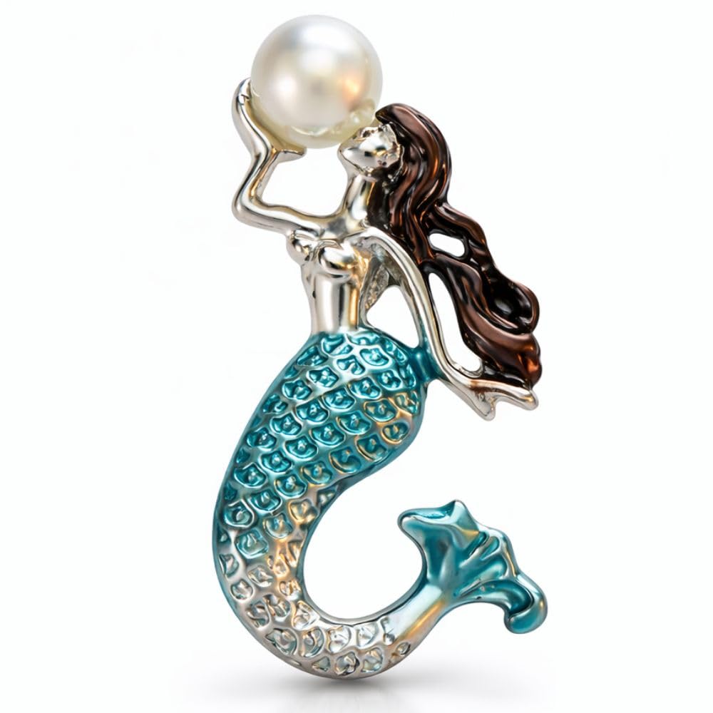 Silver Mermaid Diamante Shank Buttons - 30mm - Pack of 4 — image 1