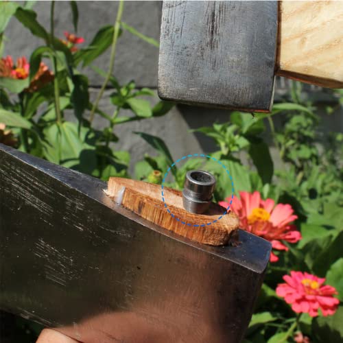 image for YINARONG 20 Pcs Safety Round Handle Wedges Axe Hand Metal Wedge Hammer