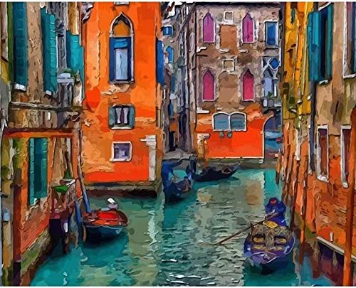 Colors of Venice - Paint by Number Kit - 16 x20 (40x50cm) - DIY Acrylic Painting Home Decor