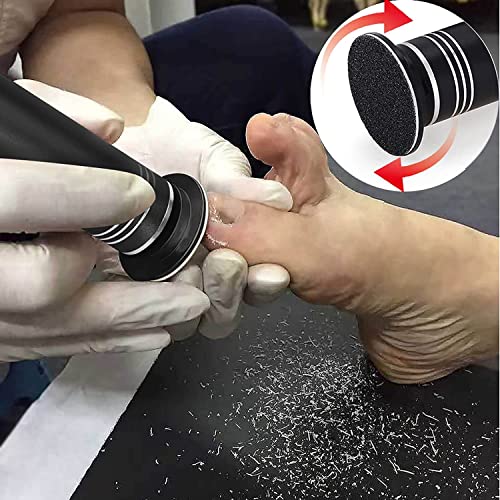 Upgraded Electric Callus Remover (Speed Adjustable) With 60Pcs Replacement Sandpaper Discs, Professional Pedicure Foot File Sander For Men Women Dead Cracked Hard Dry Skin, Fcr-2 Black #TOP2
