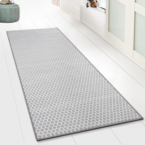 Floordirekt Tappeto passatoia Tralee 80 x 200 cm, per cucina, corridoio e soggiorno, tappeto con passanti sottili, antiscivolo e antistatico, per corridoio, passatoia