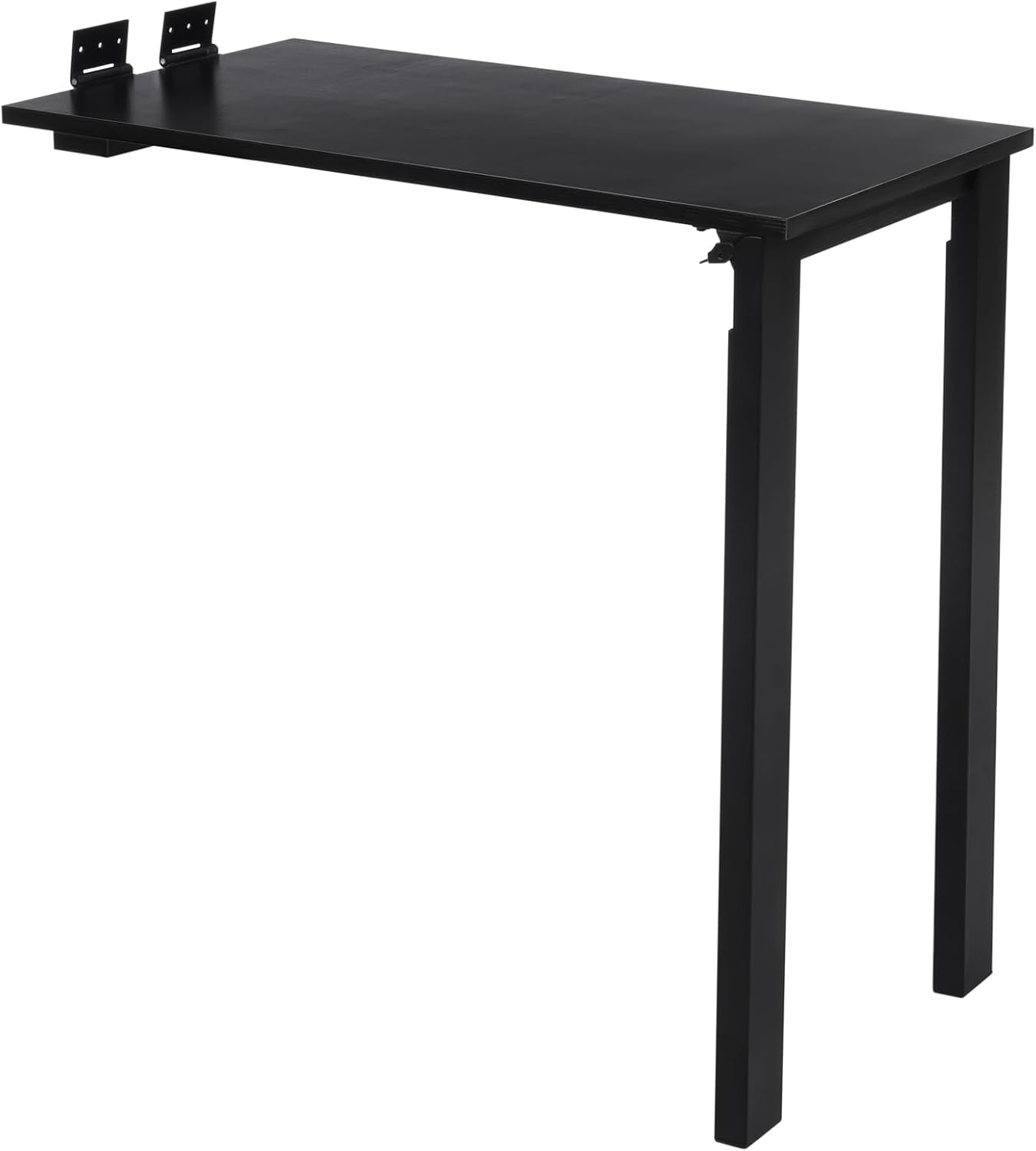 Wall Mounted Folding Table Foldable L-Shape Desk Fold Down Work Bench for Kitchen Laundry Room Restaurant Office 29.52 * 15.75 * 29.13in (Black)