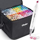 Ohuhu Dual Alcohol Art Markers - Double Tipped Alcohol-Based Marker Set for Kids Adults Coloring...