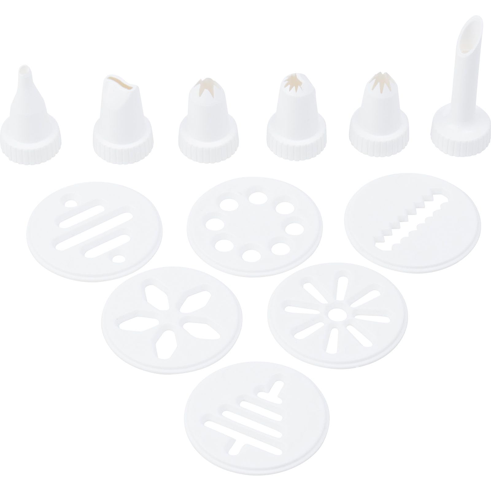 Westmark Presse à Biscuits/Seringue à Décorer, 6 Disques, 6 Douilles de Décoration, Quantité : 225 ml, Plastique, Luxus, Blanc/Rouge, 32302260