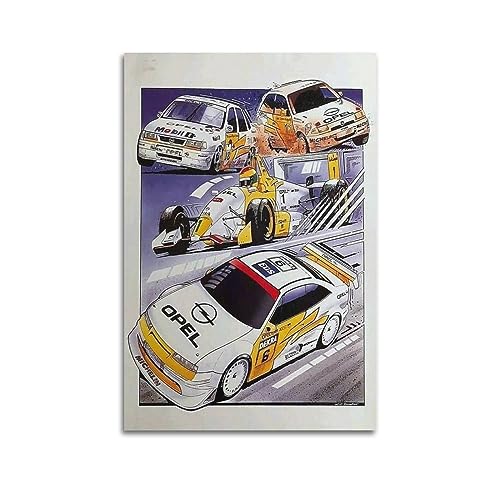 NOHF Anime-Auto-Poster für Opel Calibra, Wandkunstdruck, Retro-Ästhetik, Raumdekoration, Bürodekoration, 30 x 45 cm, ungerahmt
