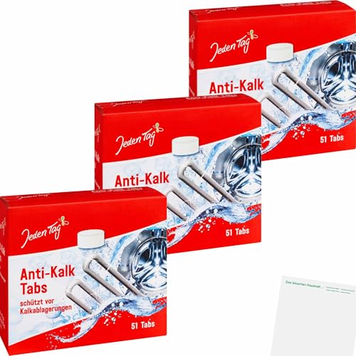 usy Bundle für Jeden Tag Anti-Kalk Tabs 3er Pack (3x51Stk Packung) + usy...