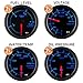 GlowShift Tinted 7 Color 6 Gauge Custom Dashboard Cluster Set - 3-3/4