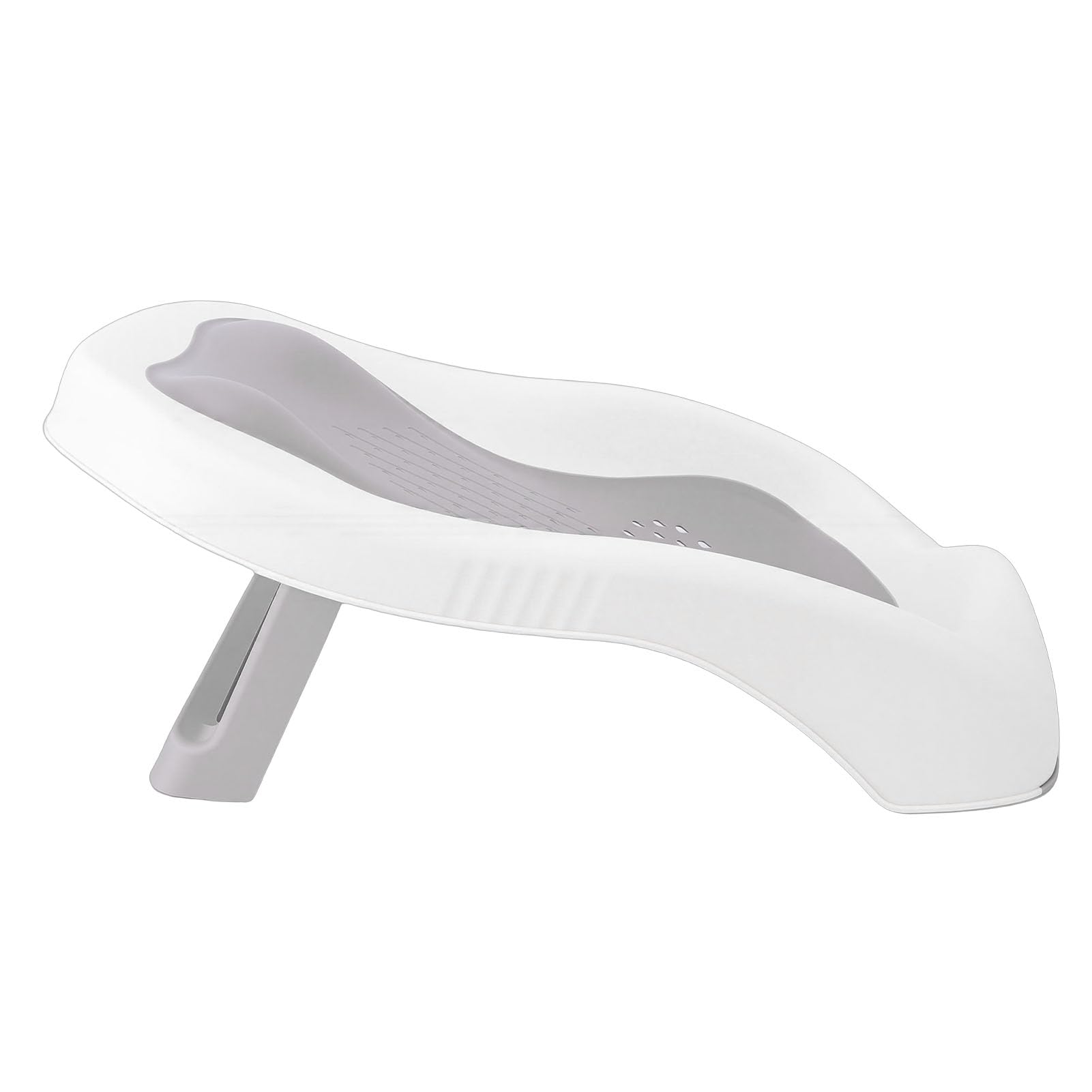 Supporto per Bagnetto, Supporto da Bagno Portatile Ergonomico, Materiale TPE PP Resistente per Neonati Fino a 20 Libbre (GRAY)