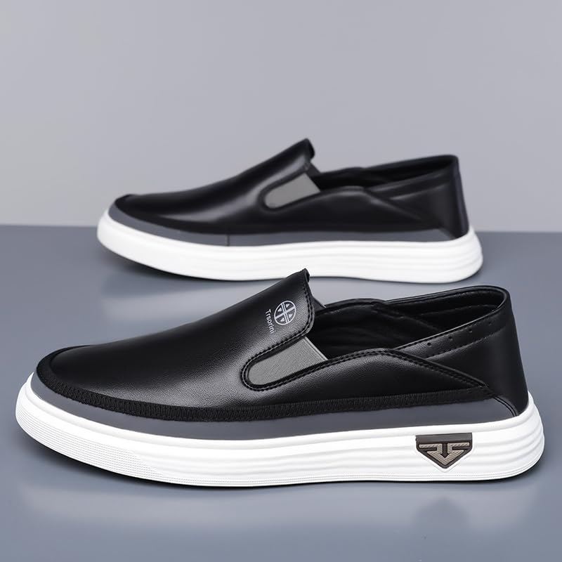 Trsorini Mens Casual Loafers Convertible Foldable Heel 2-in-1 Wear Barefoot Slip On Soft Comfortable Moccasin Leather Men's Shoes3