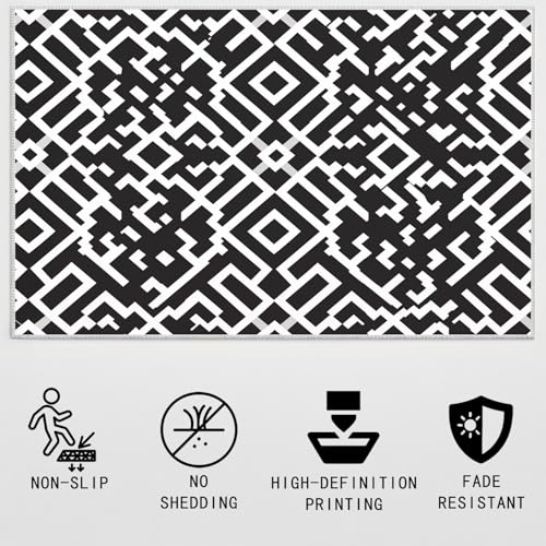 Tapis antidérapant et résistant à poils courts 180x270