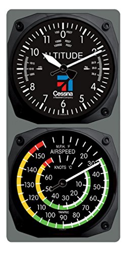 Trintec Cessna Aviation Altimeter Altitude Clock And Airspeed Thermometer Console Set #TOP29