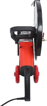 16 Electric Concrete Saw 4000W Concrete Wet Dry Circular Saw with Water Pump and Rolling Pulley Concrete Cutter Machine for Granite, Red Brick, Ceramics, Max. Cutting Depth 6.5in