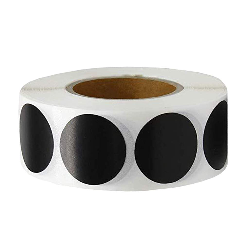 500x/Roll Mini Stickers Kraft Paper Adhesive Labels Scrapbooking Black
