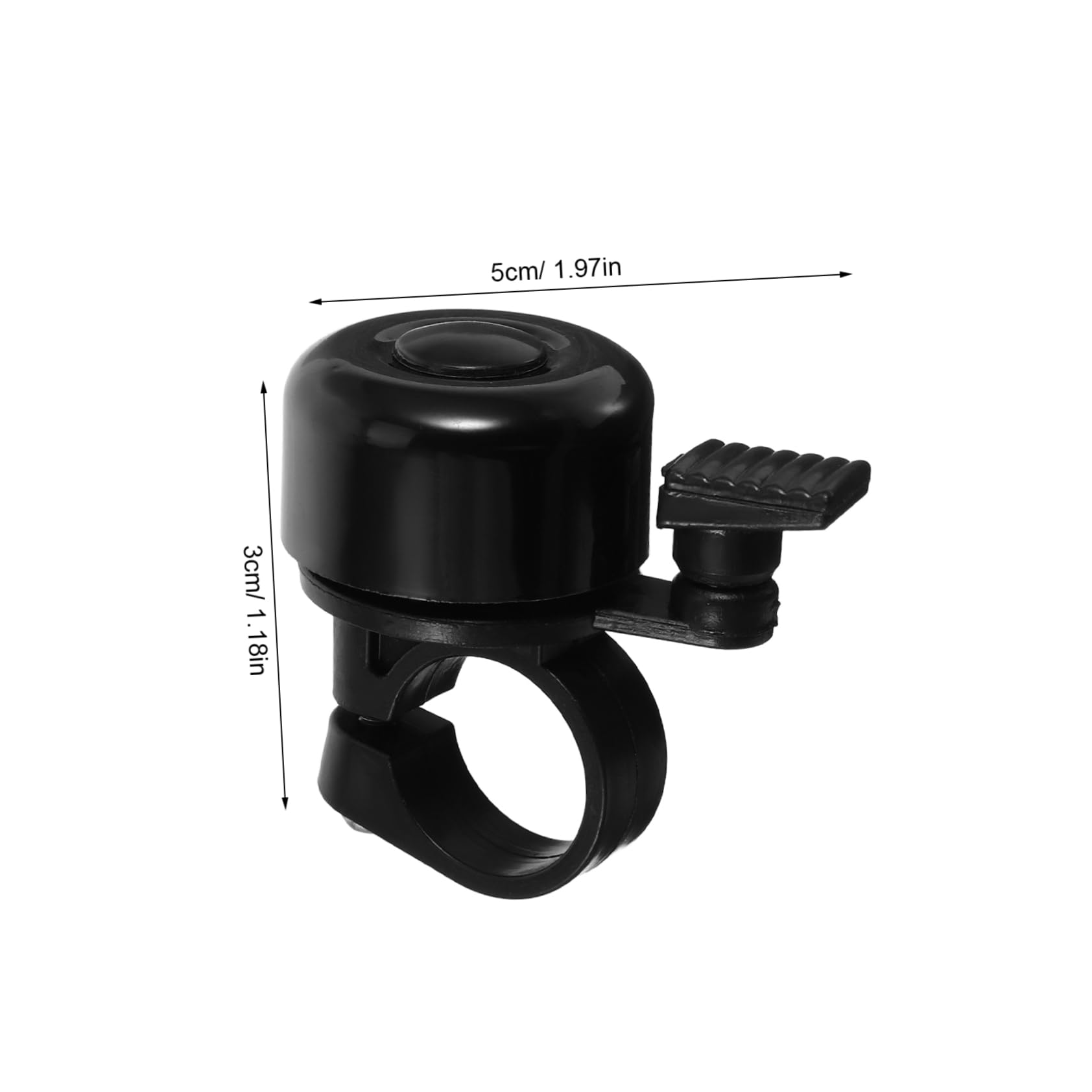 Happyyami Mountain Bike Bell Mini Thumb Bell Accessory Black Loud Sound for Standard Bikes Scooters and More Easy Installation Durable Material