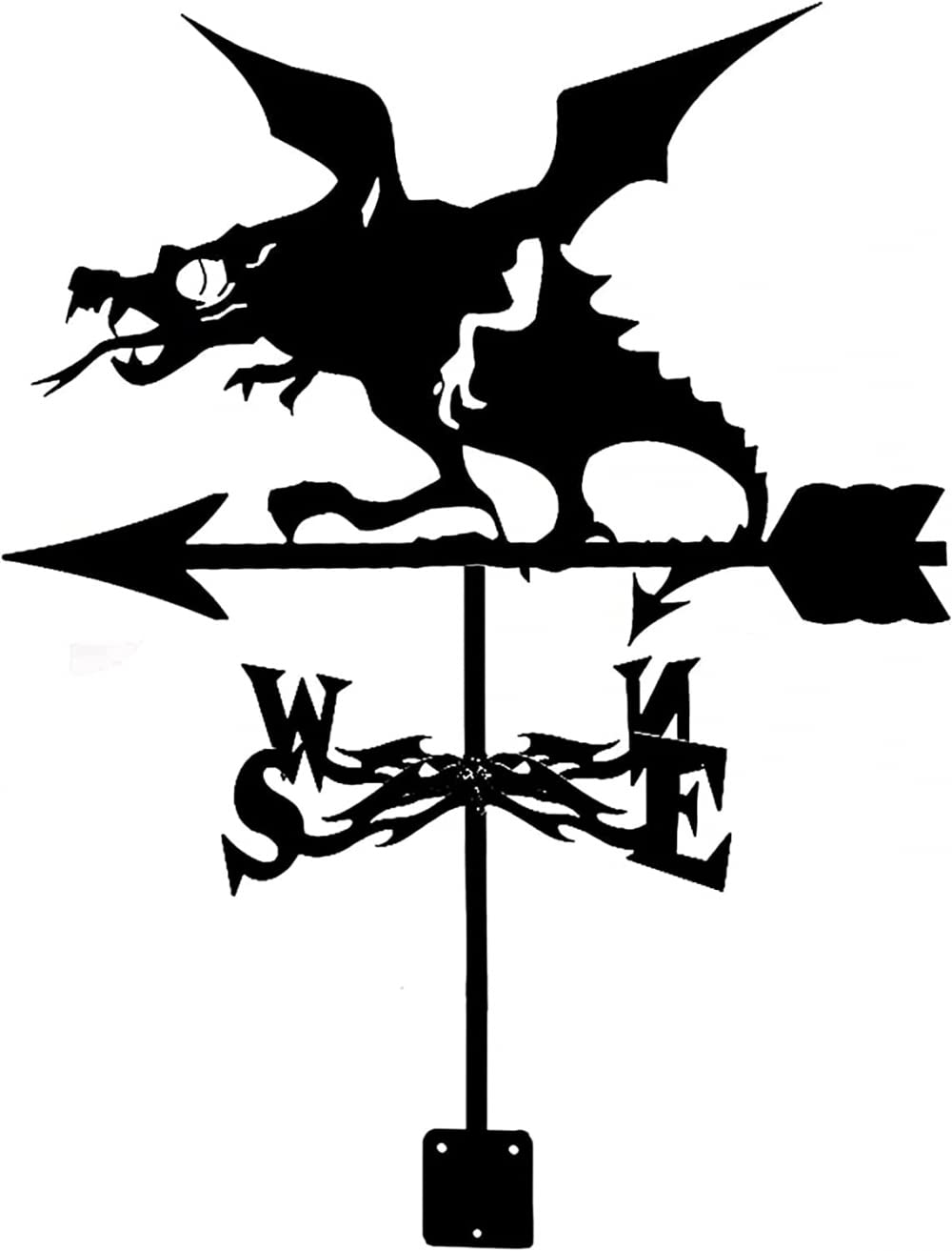 TAXXII Metal Weather vanes Weathercock, Weathervane Wind Direction Indicator for Garden Decor Roof Outdoor Ornament, Vane Courtyard Decoration