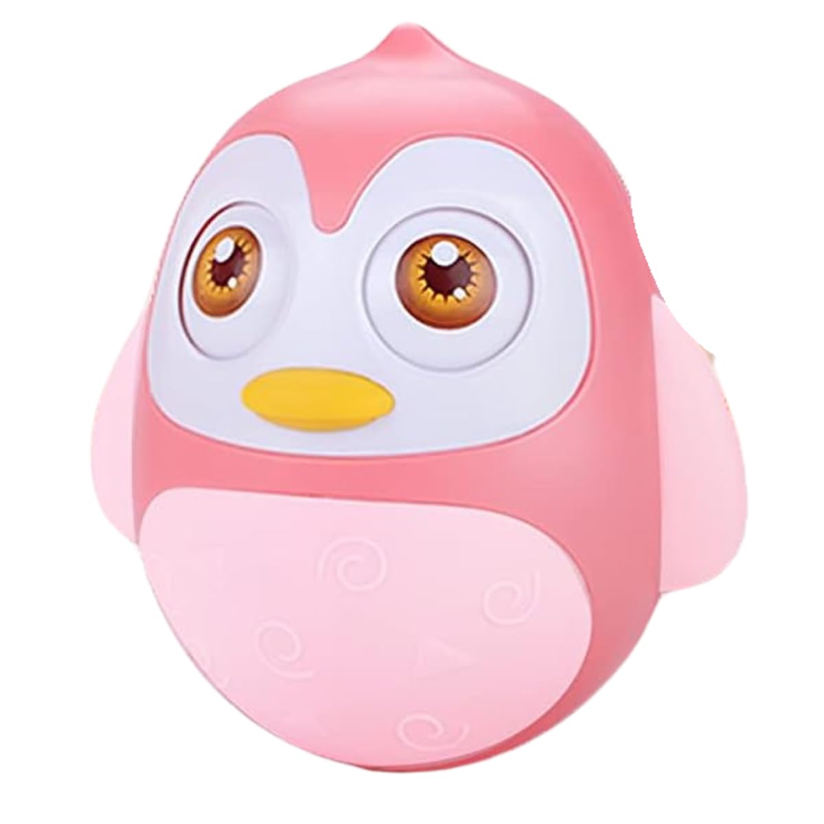 KRIMION Roly Poly Roly Poly Baby Toys 6 to 12 Months Developmental, Tummy Time Wobbler Toy for Baby, Penguin Tumbler Wobbler Toys for Infant Boy Girl Gifts(Pink)(Style 2) (B09728M7VZ) Amazon Price History, Amazon Price Tracker