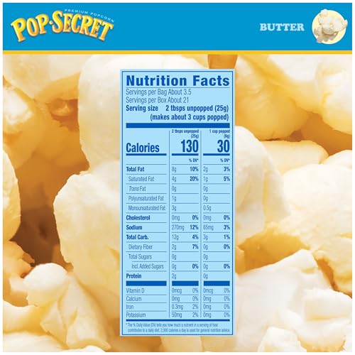 Image of Pop Secret Butter Natural Flavor Popcorn, 3.2 Oz, 6 Ct