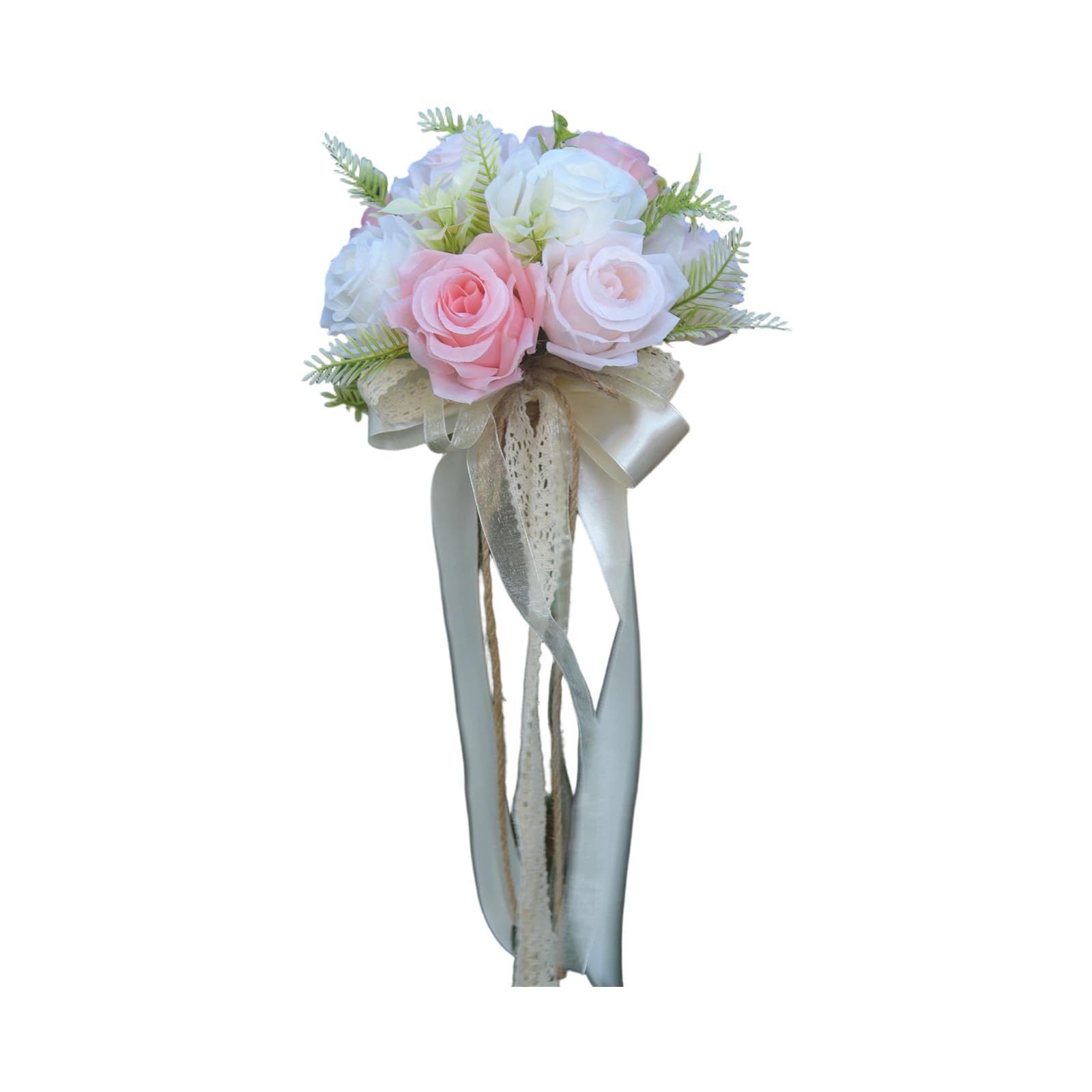 Woedpez Artificial Rose Wedding Bouquet Modern Flower Bunch Party Flowers Cluster for Celebration Comfortable Roses Bouquet Modern Flower Bunch Party Flowers Cluster