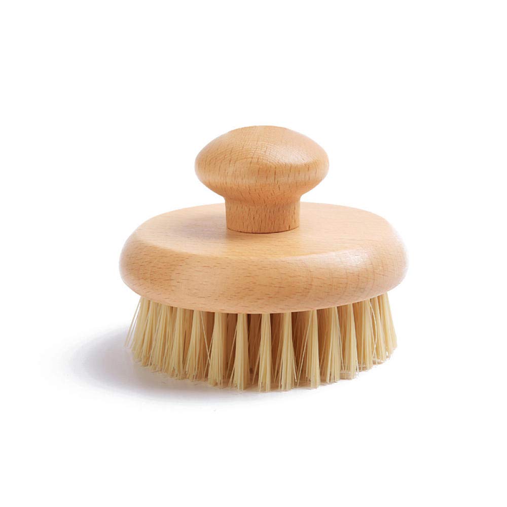 HMTE Brosse de Bain Douche épurateur de Dos de Douche Brosse de Bain à Poils Doux à Manche Court Brosse sèche Nettoyage en Profondeur améliorer l'état de la Peau