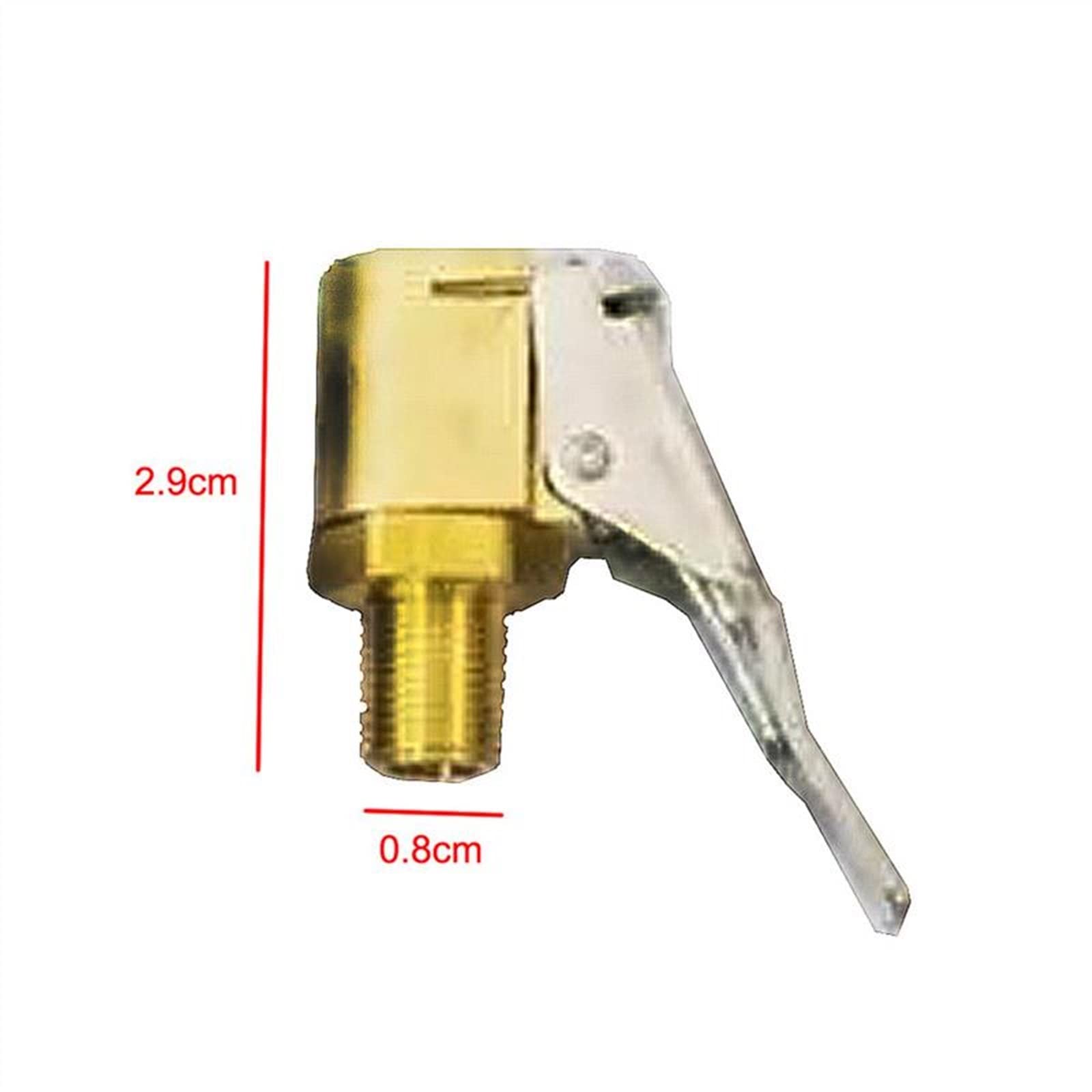 Válvula, 1 pieza, bomba de aire for coche, herramienta de reparación automática, clip de válvula de 8 mm, clip de mandril for bomba de aire, válvula de inflado de neumáticos de latón for compresor, co