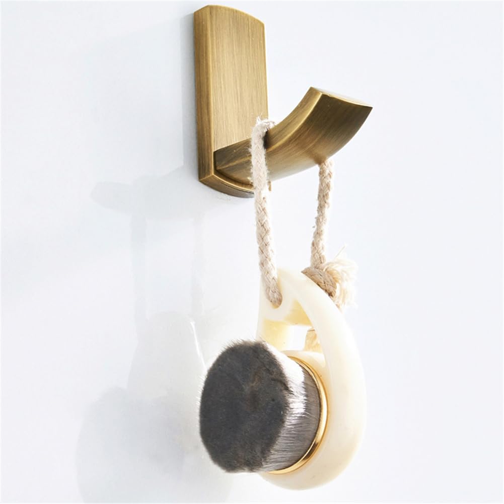 Wandhaken aus antikem Messing, eleganter Handtuch- und Bademantelhalter, Vintage-Design, stilvolles Heimdekor-Accessoire für Badezimmer, Küche oder Eingangsbereich