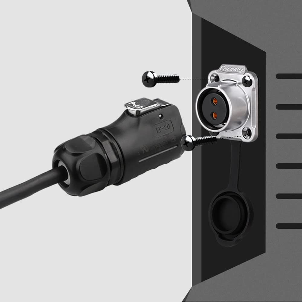 Leehitech 12セット入り 防水コネクタ 2ピン Leehitech 12セット入り