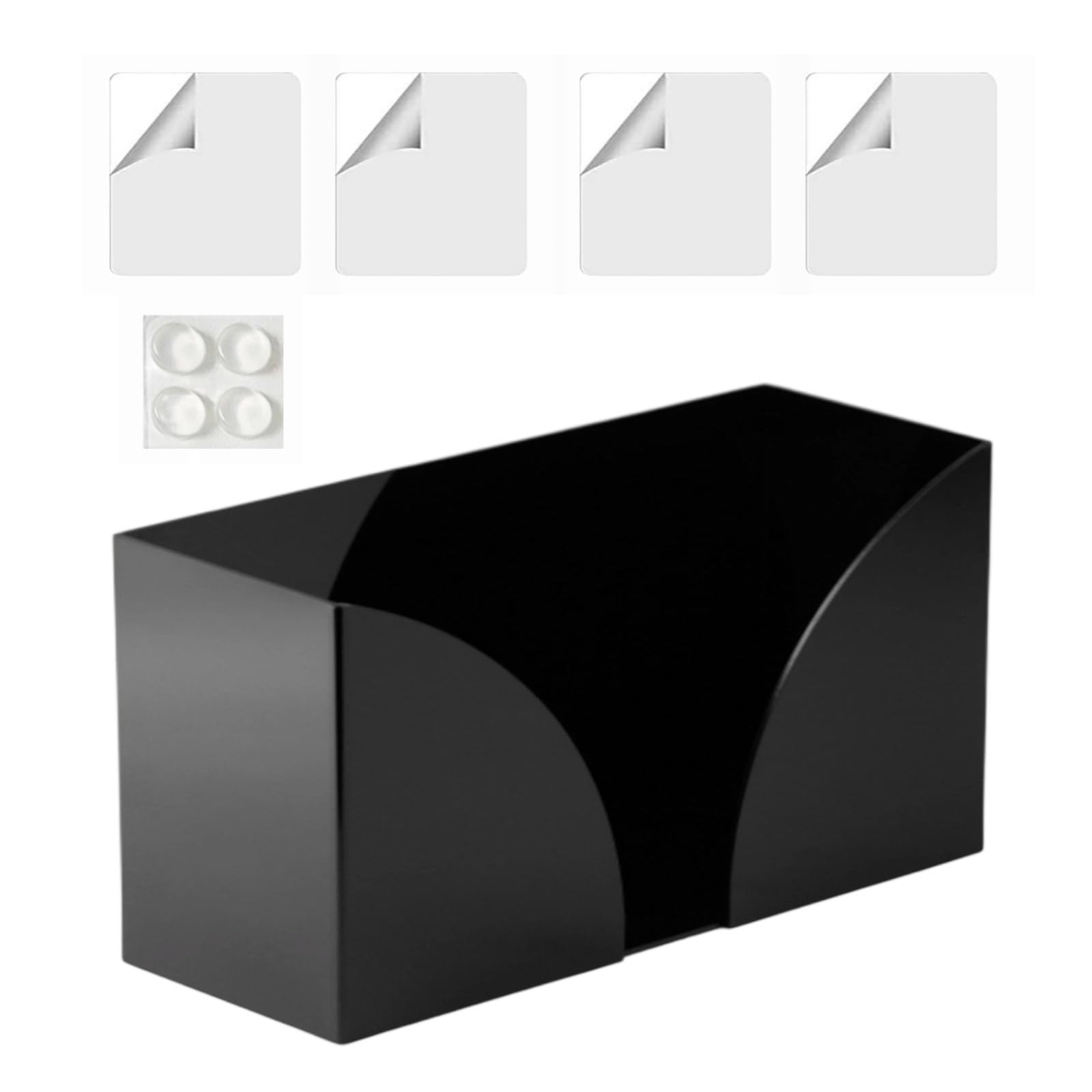 Nucelit Modern Acrylic Napkin Rack with Nonslip Grip Kitchen Countertop Storage Commercial Household Use Kitchens Countertop Paper Towel Holder