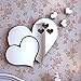 Morninganswer 3D Miroir Amour Coeurs Autocollant Mural décalcomanie Bricolage Stickers muraux pour Salon Style Moderne Maison Chambre Art Mural décor Autocollant