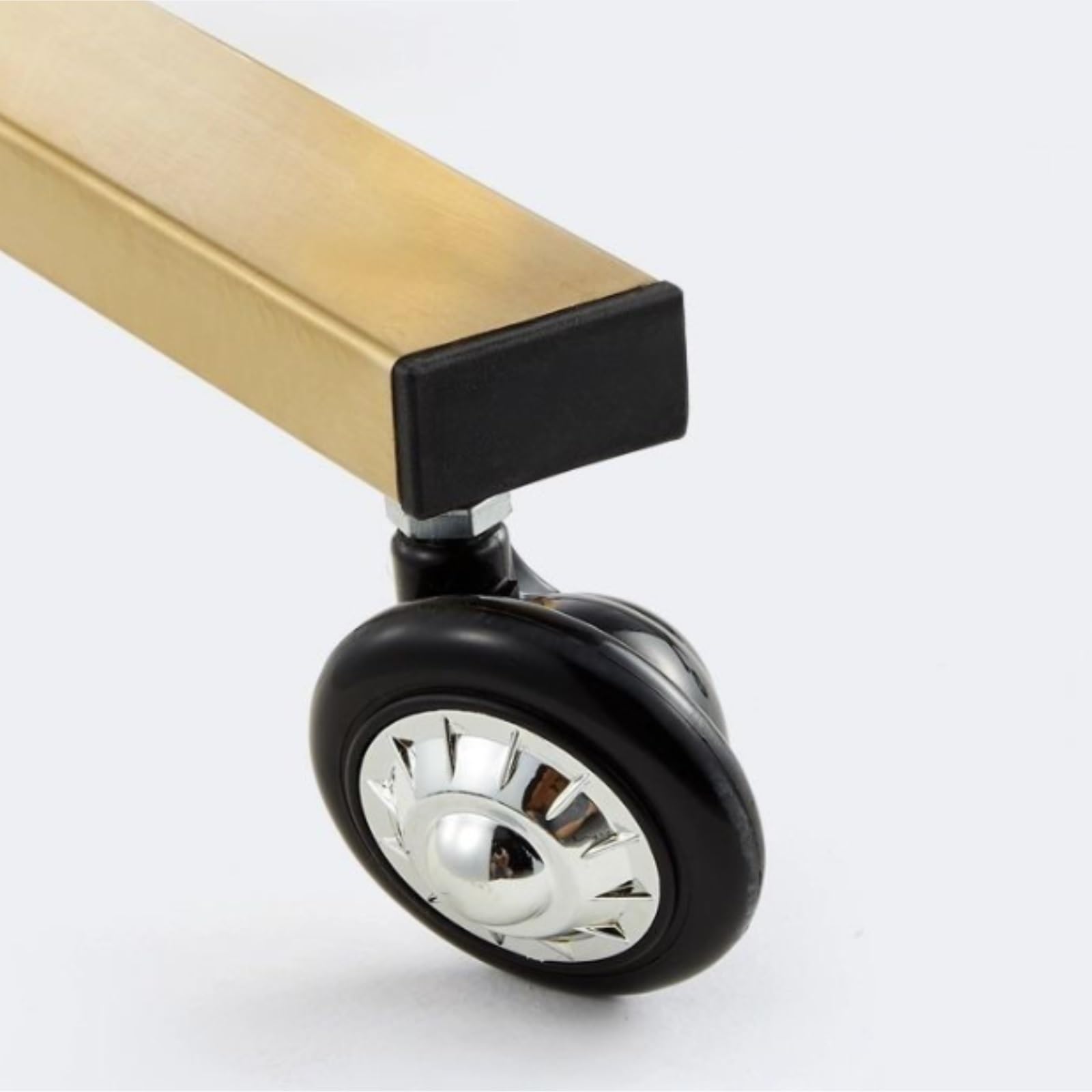 Carrito de peluquería de metal con ruedas, bandeja esteticista para estudios y tiendas, carrito duradero (plateado)