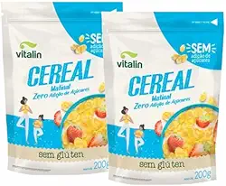 Kit 2X: Cereal Matinal Zero Açúcar Sem Glúten Vegano Vitalin 200g